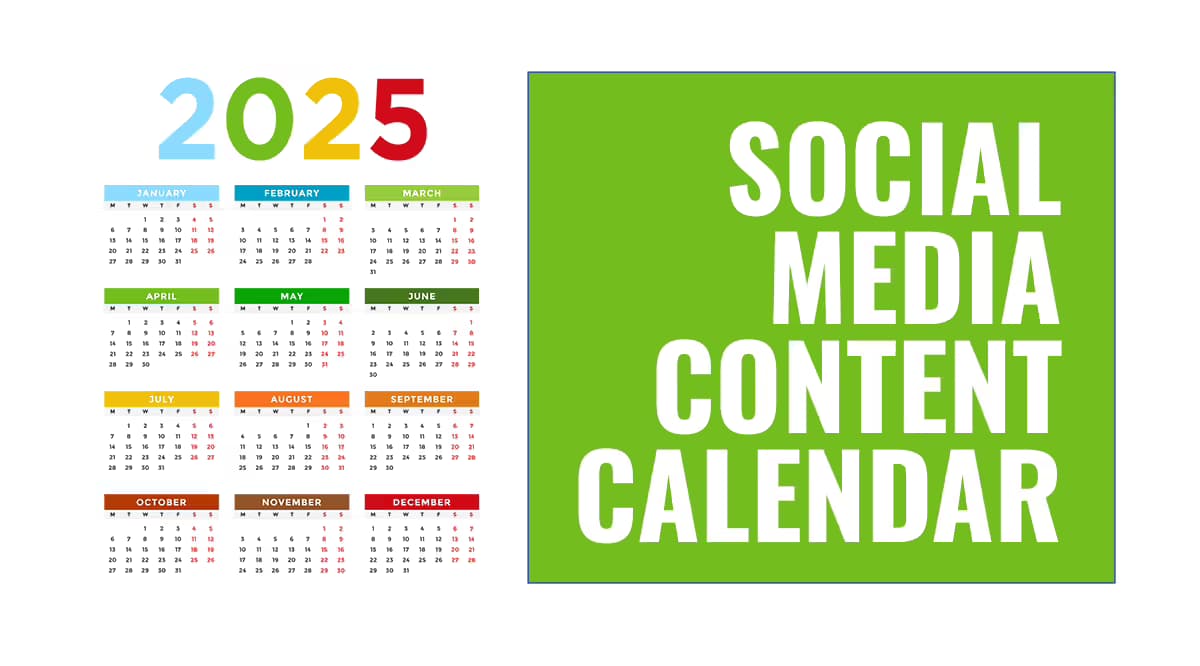 2025 social media content calendar