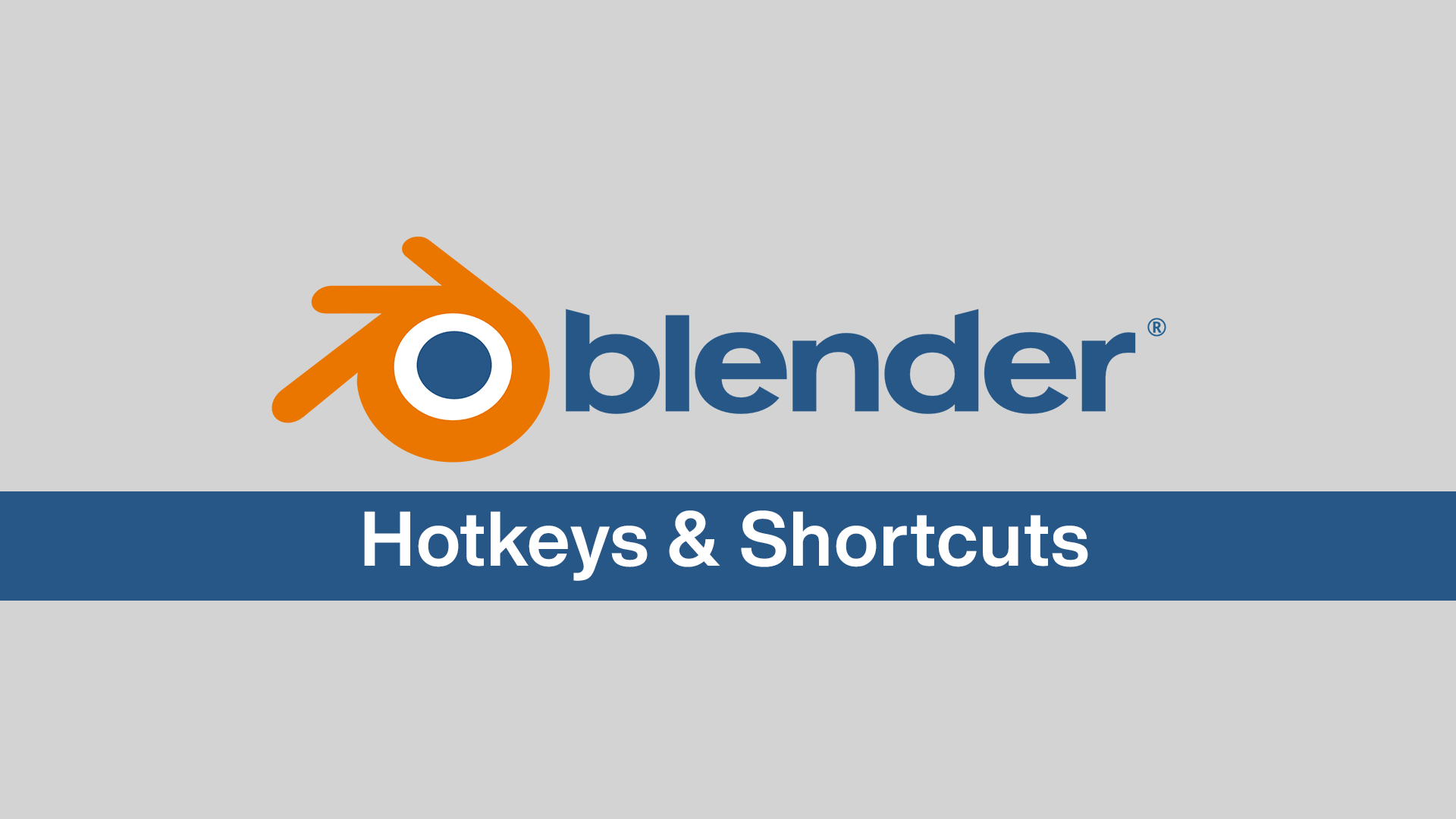 Blender hotkeys and shortcuts 2023