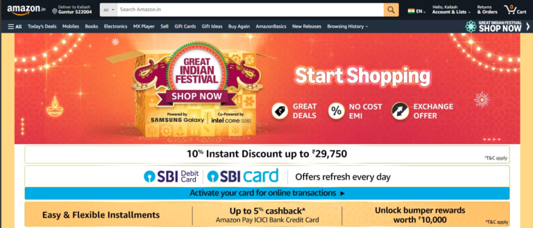 amazon great indian festival sale