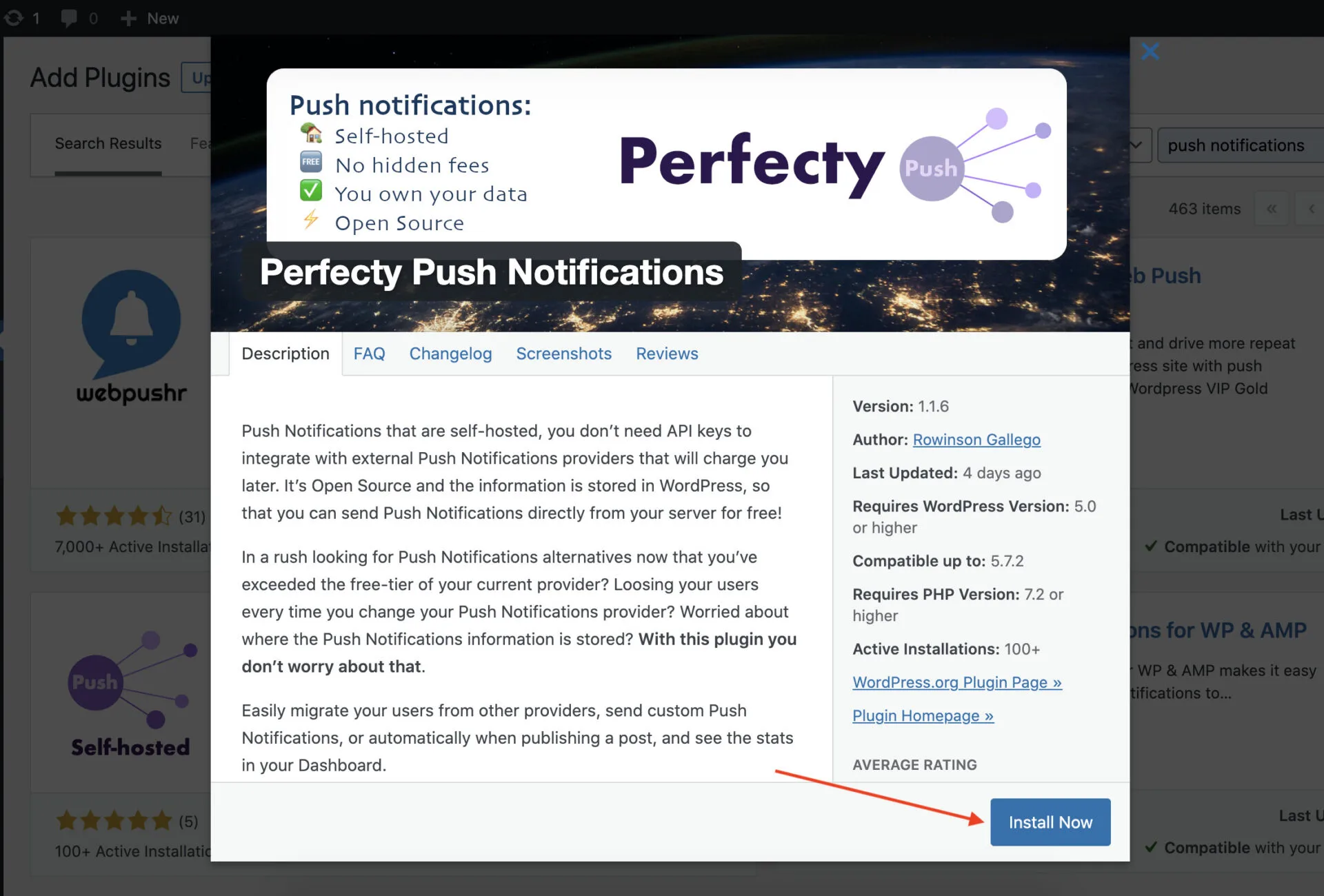 The Best Free Push Notifications Plugin for WordPress, 100% open source, 100% FREE 3 Perfecty Push Notifications plugin in wordpress plugins repository