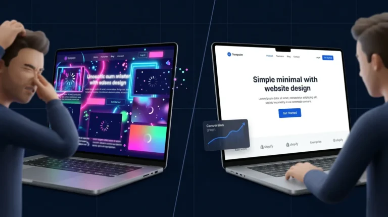 animated website vs converting website